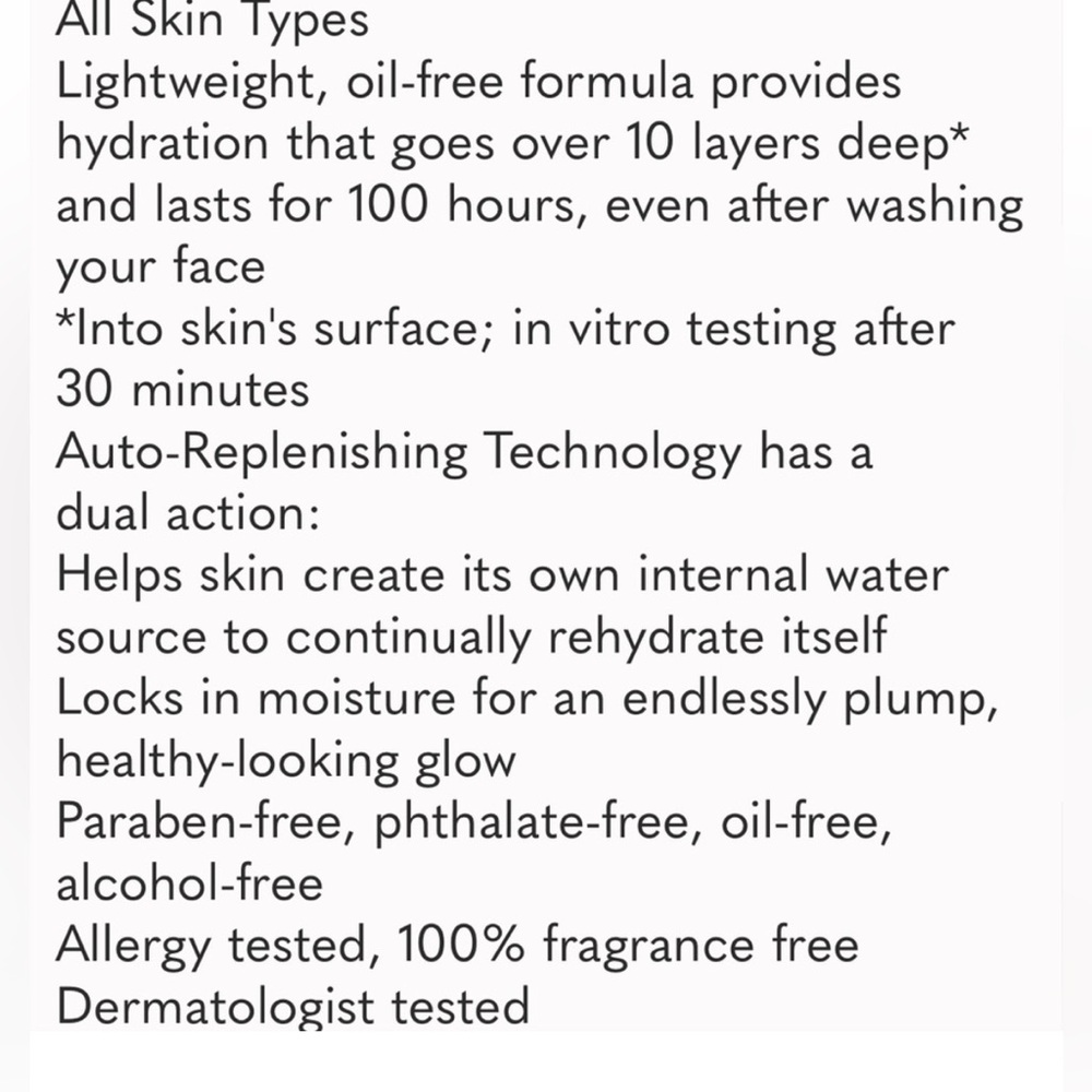 Clinique’s - Moisture Surge Auto-Replenishing Hydrator 100H-Full Size NEW - Picture 5 of 7